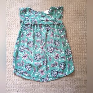 Loft Floral Green Blouse